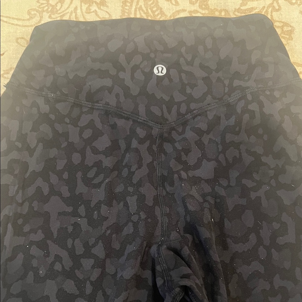 lululemon athletica Black Patterned Leggings